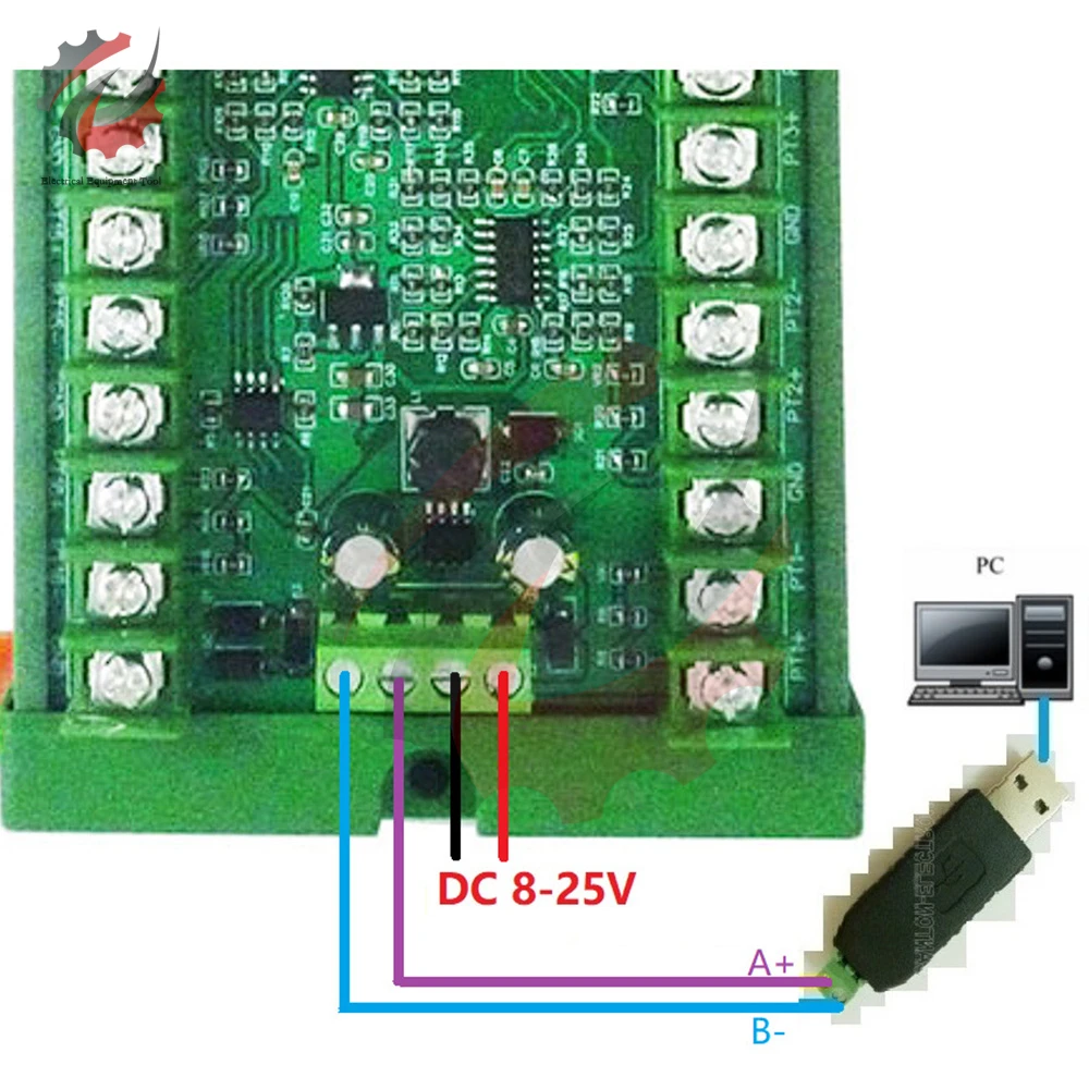 8ch DC 8-30V PT100 RTD RS485 Temperature Sensor Module Modbus Thermal Resistance Collector Heat Resistant Temperature Detector