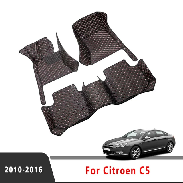 Luxury Car Floor Mats Carpets For Citroen C4 Picasso 5 seats 2018 2017 2016  2015 2014 Double Layer Wire Loop Accessories Leather - AliExpress
