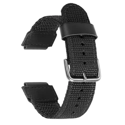 Durable 18mm Nylon Watch Strap - Canvas Bracelet Accessories - 18mm (Black)
