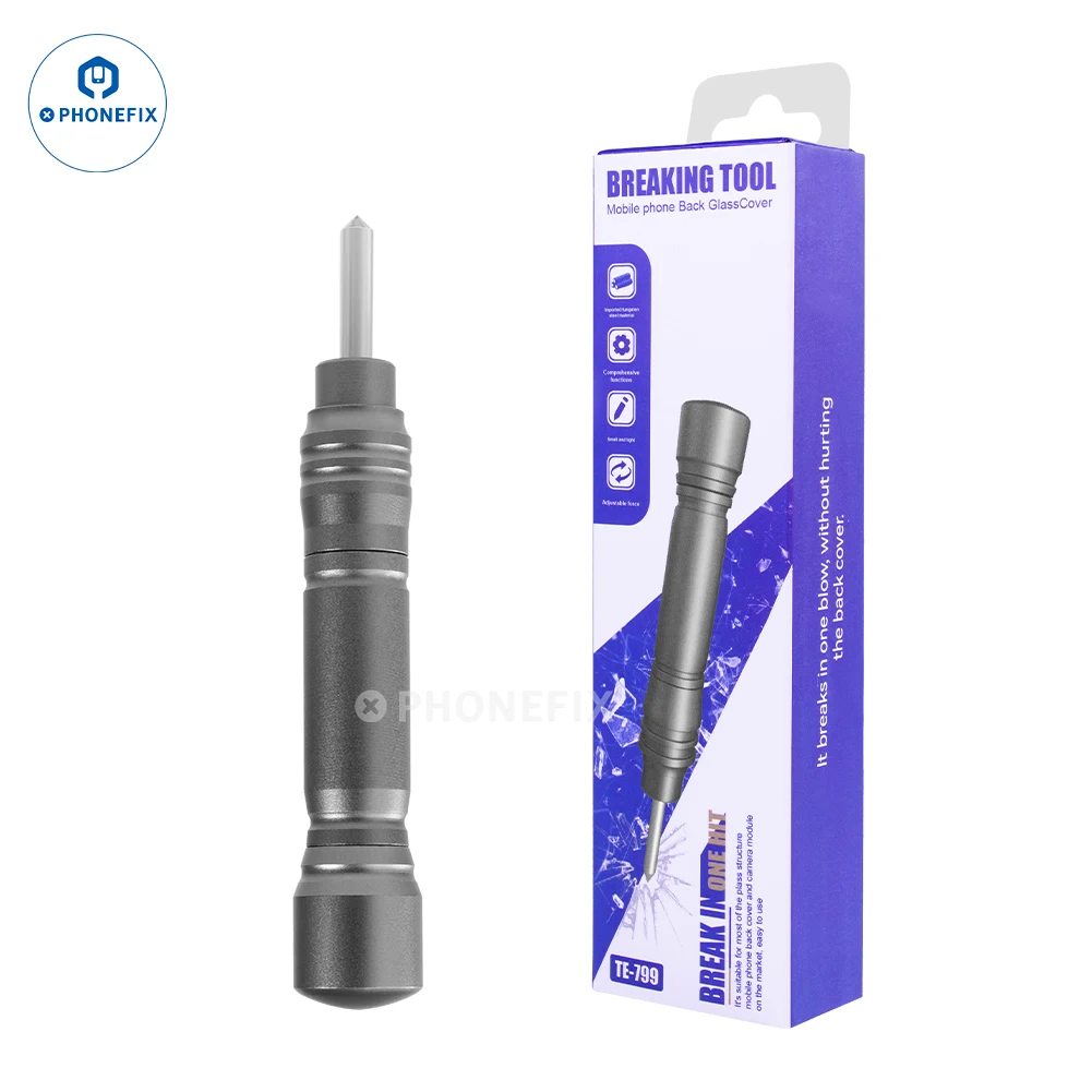 Phone Glass Breaker Pen Tool - Adjustable Force For Safe Phone Repair & Emergency Use