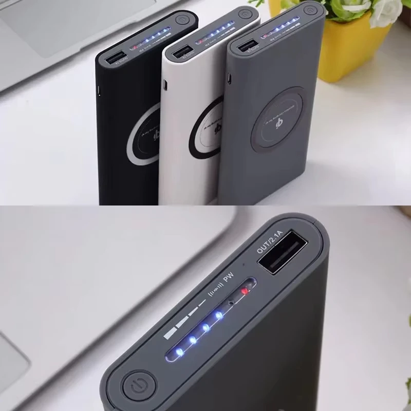 200000mAh Power Bank Two Way Wireless Fast Charging Powerbank Magnetic Type-c External Battery For Iphone Samsung Xiaomi Lenovo 6