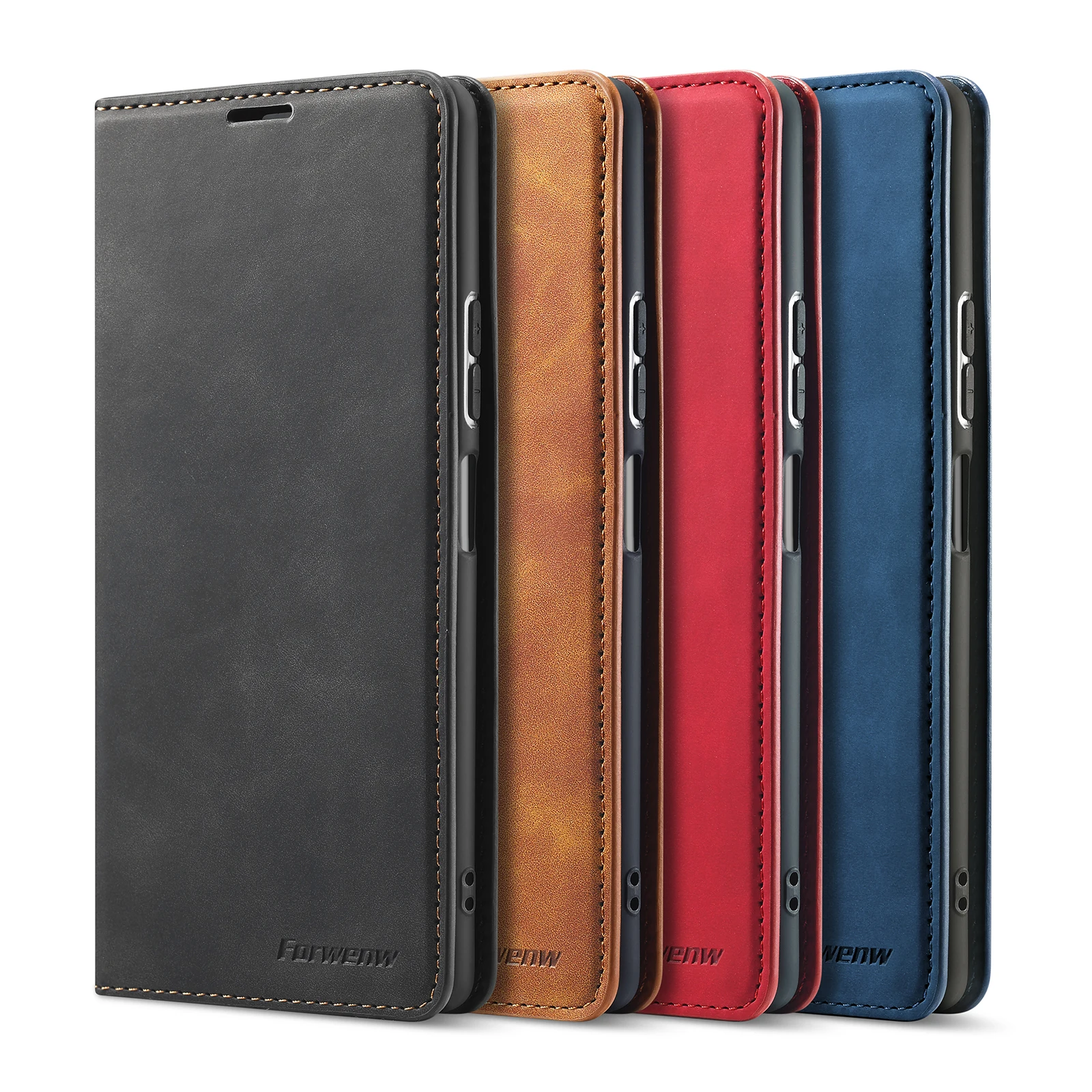 Luxurious Leather Flip Phone Case with Card Wallet Cover