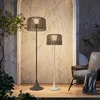 Outdoor Solar Floor Lamp,Waterproof Rattan Floor Lights For Patios, Decks, Garden,Outdoor Floor Lamps For Patio Plug In 3