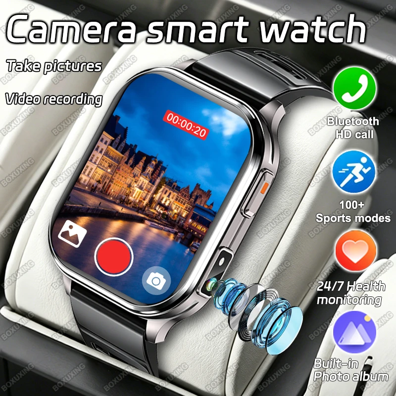 Nuovo Smartwatch con Fotocamera 2026 per Uomo e Donna, Registrazione Foto e Video, Monitoraggio Salute e Sport, Impermeabile IP68, Torcia, Chiamate BT