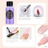 8Pcs/set Professional Acrylic Powder Set 10g*3jar Crystal Powder+40ml Crystal Liquid With3Pcs Nail Brush Acrylic Powder Nail Kit 3