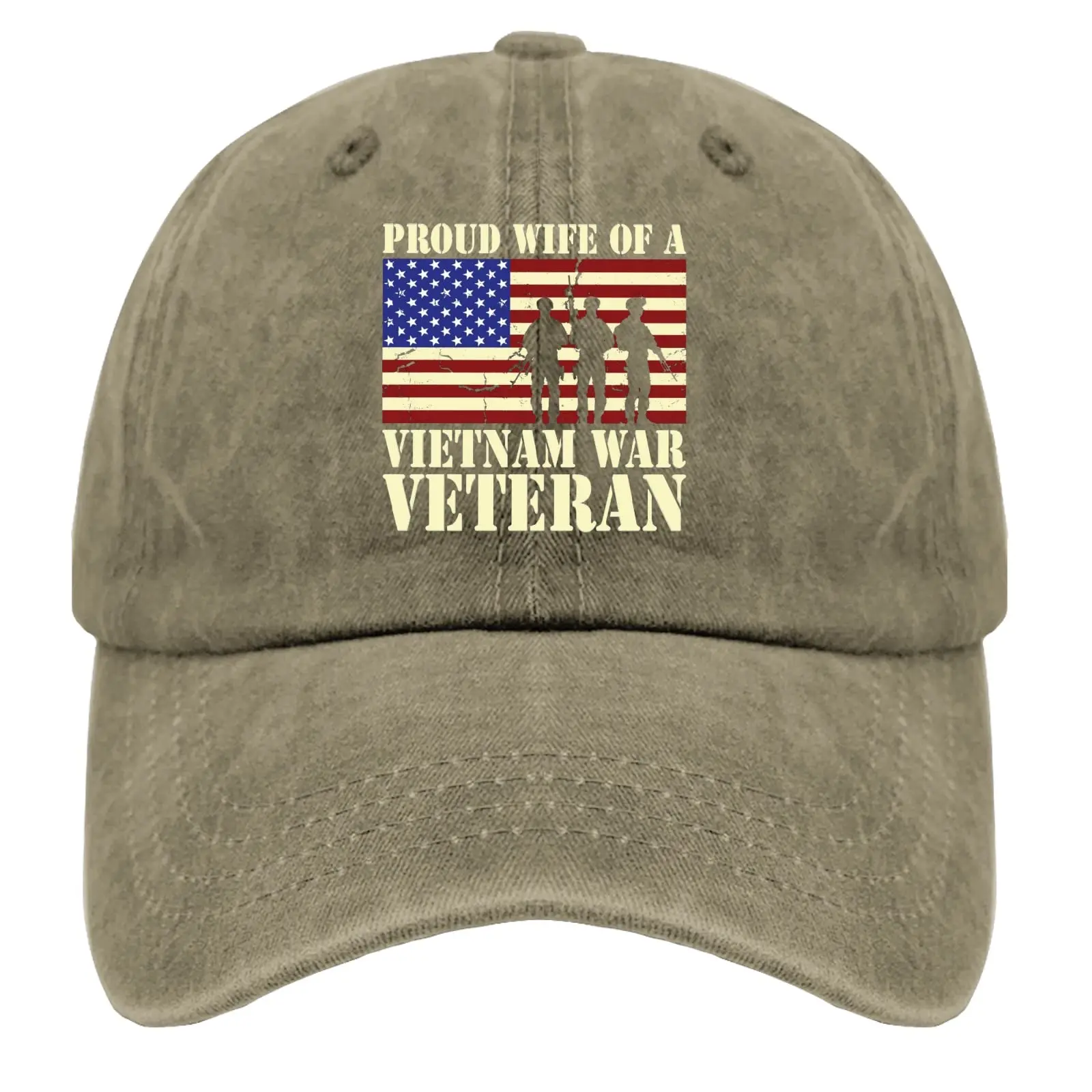Hat Prouds Wife Vietnam War Veteran Dad Hat for Men Vintage Hats Adjustable