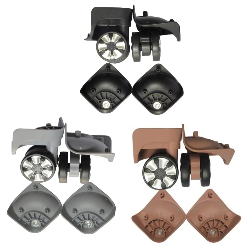 1 pair A78 DIY Suitcase Luggage Replacement Casters Swivel Repair Accessories Mute Roller Wheels for Travel Bag