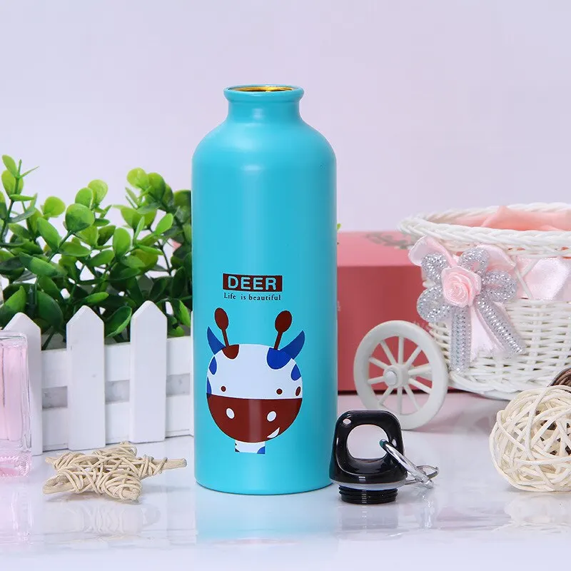 Water Bottle water bottle Lovely Animals Creative Gift Outdoor Portable Sports Cycling Camping Hiking Bicycle School Kids