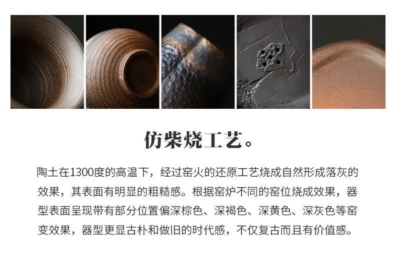 Description Picture 2 of itemGilt Ceramic Teacup Tea Cup Japanese Kung Fu Tea Set Ceramic and Pottery Household Retro Master Cup Teaware Kitchen Dining Bar