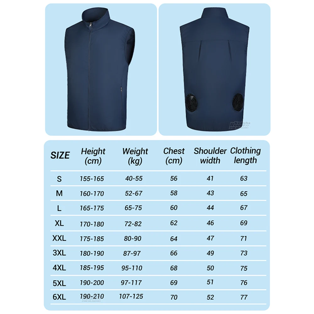 2024 Motorcycle Jackets Cool Vest Wearable Cooling Fan Vest Air-conditioned Clothes Hiking Cooling 13Hours for Work Fishing Vest
