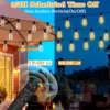 100FT Remote Dimmable Solar String Lights Outdoor ST38 LED Fairy Garden Lamp Wedding Party Xmas Halloween Hanging Patio Light 5