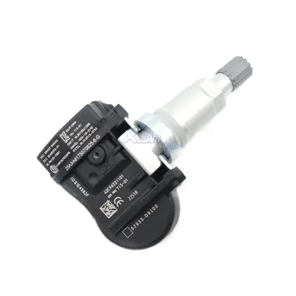 TPMS Ÿ̾ з   , ׽ý G90,  Ÿ IONIQ ν,  NIRO SORENTO, 52933-D9100, 433Mhz