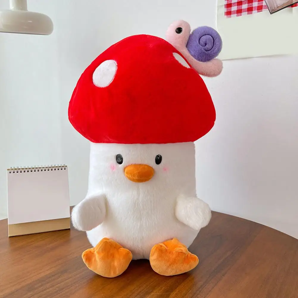 

High Elasticity Plush Pillow Brightly Colored Mushroom Chick Plush Doll Soft Stuffed Animal Toy for Kids Adults Gift for Girls