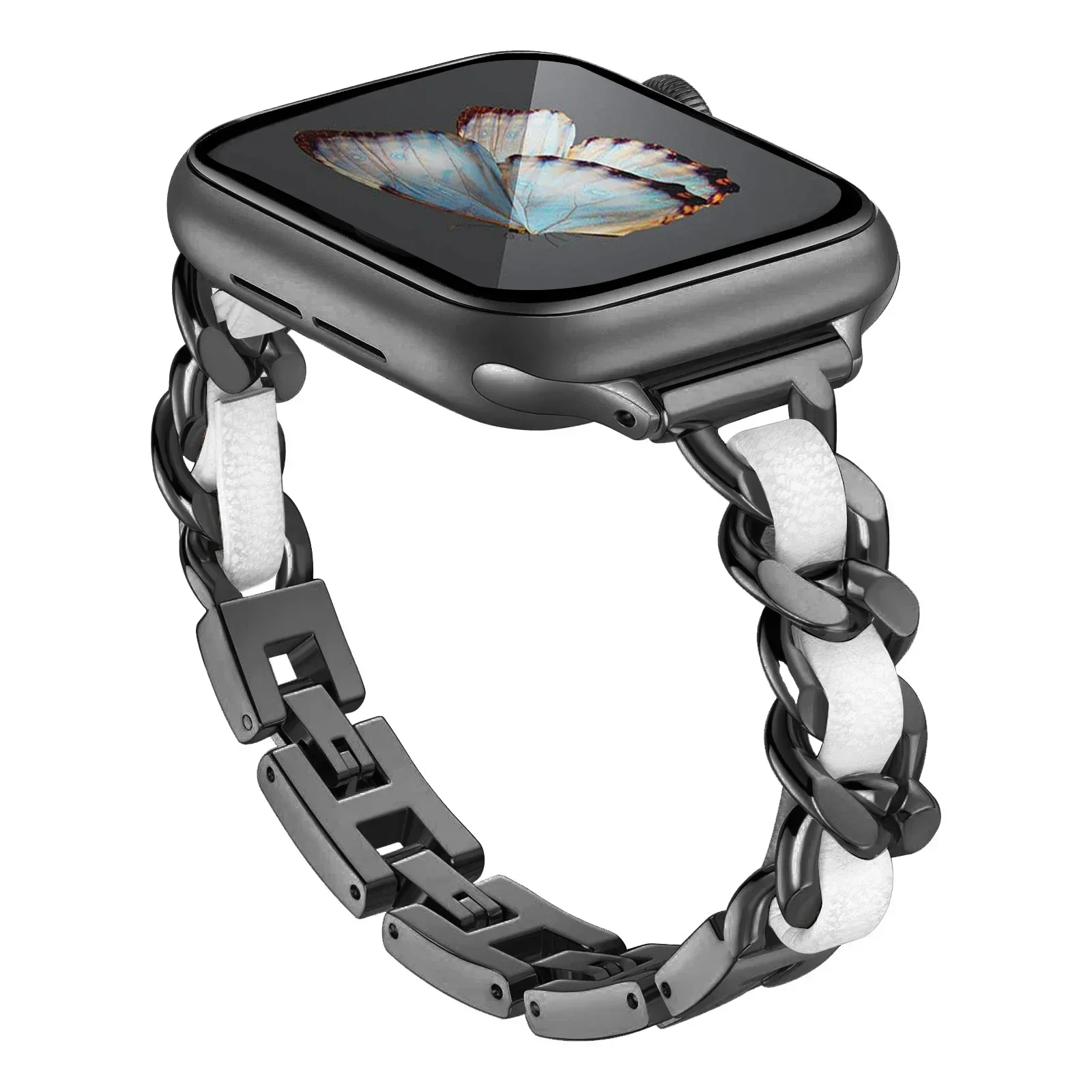 Premium Stainless Steel Watch Band - Elegant Metal Bracelet Strap