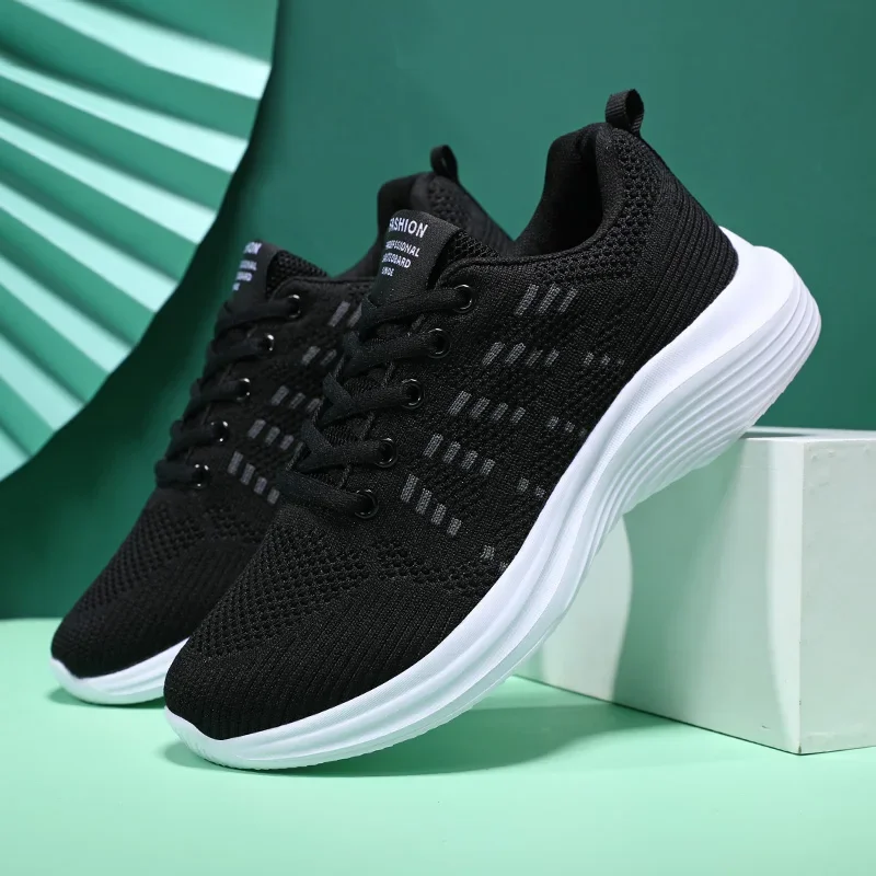 

Summer Flying Weaving Breathable Fabric Women's Shoes Low cut Sports Casual Lightweight Multifunctional Road Running Shoes