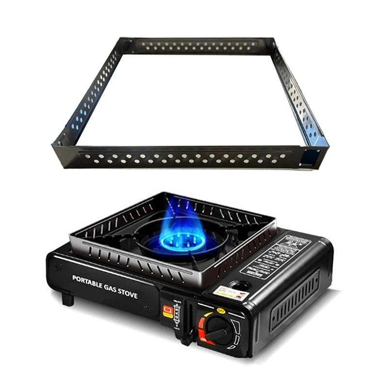 Portable Windproof Gas Stove Windbreak Stand for Outdoor Cooking and Picnics