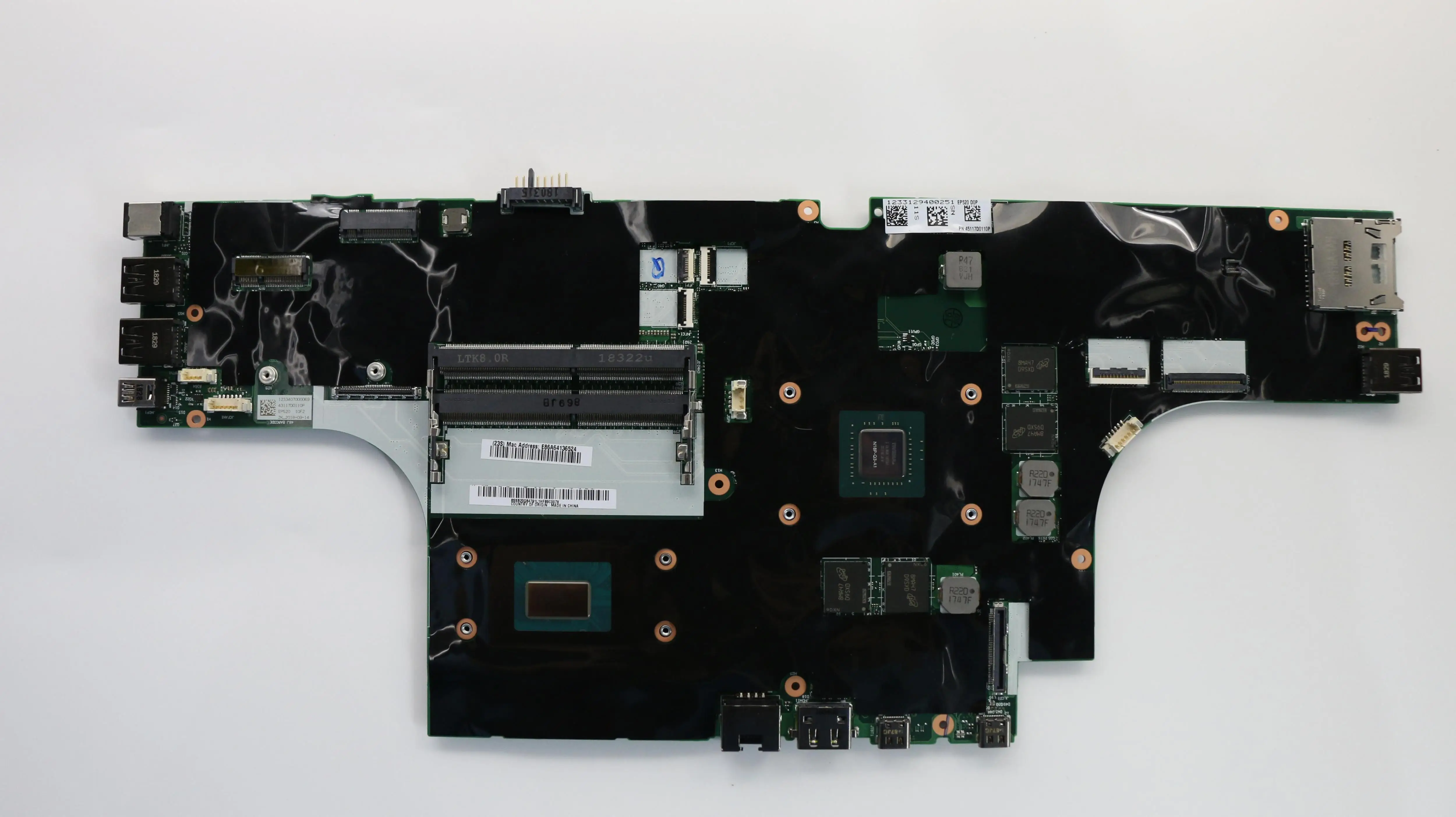 Sn Nm-B562 Fru Pn 01 Yu221 Muslimate Cpu I7-8850 Modello Multiplo Compatibile Opzionale Sostituzione P52 Laptop Thinkpad Scheda Madre