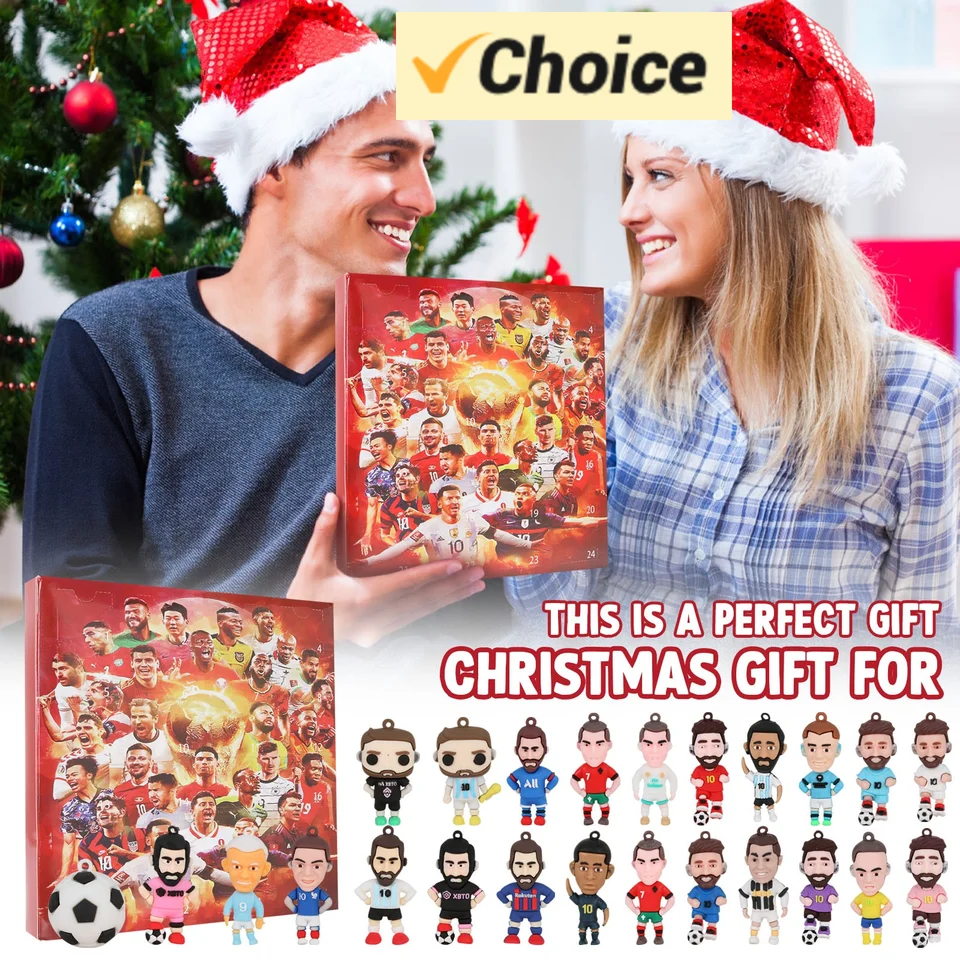 Calendario De Adviento De Fútbol 24 Días - Con 24 Accesorios De Fútbol, Regalo Para Niños Y Adolescentes
