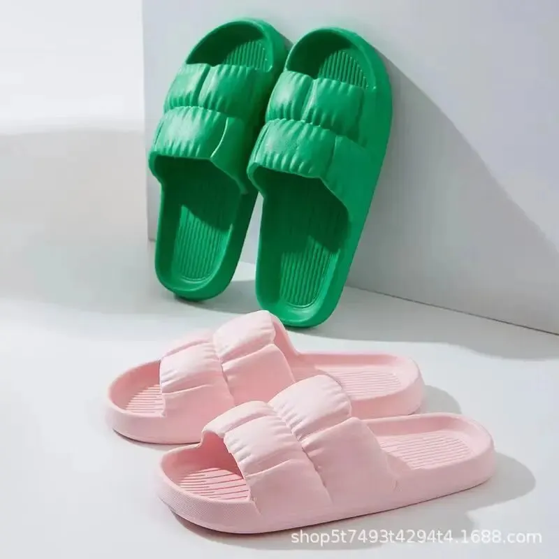 Slippers Sandals Women Soft Sole Cloud Thick Platform Indoor Outdoor Beach Summer EVA Non Slip Flip Flops
