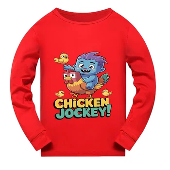 Chicken Jockey Child House Clothing Pajamas for Girls Clothes Cotton Pajamas Kids Girls's Sets Children Summer Sleepwear Girl
