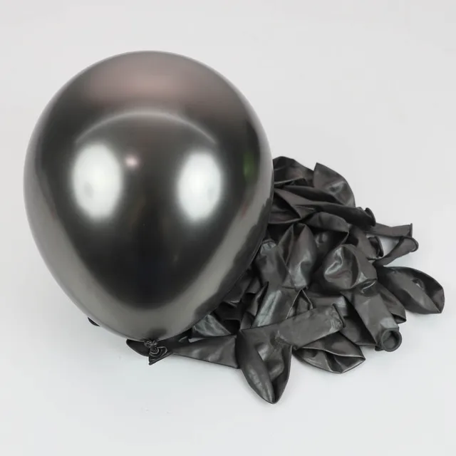 메탈 블랙 실버 디스코 풍선