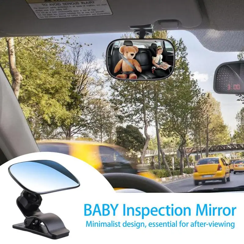

Car Baby Rearview Mirror Auto Washable Rotating Seat Rearview Observation Auxiliary Mirror Universal Child Safety Seat Mirror