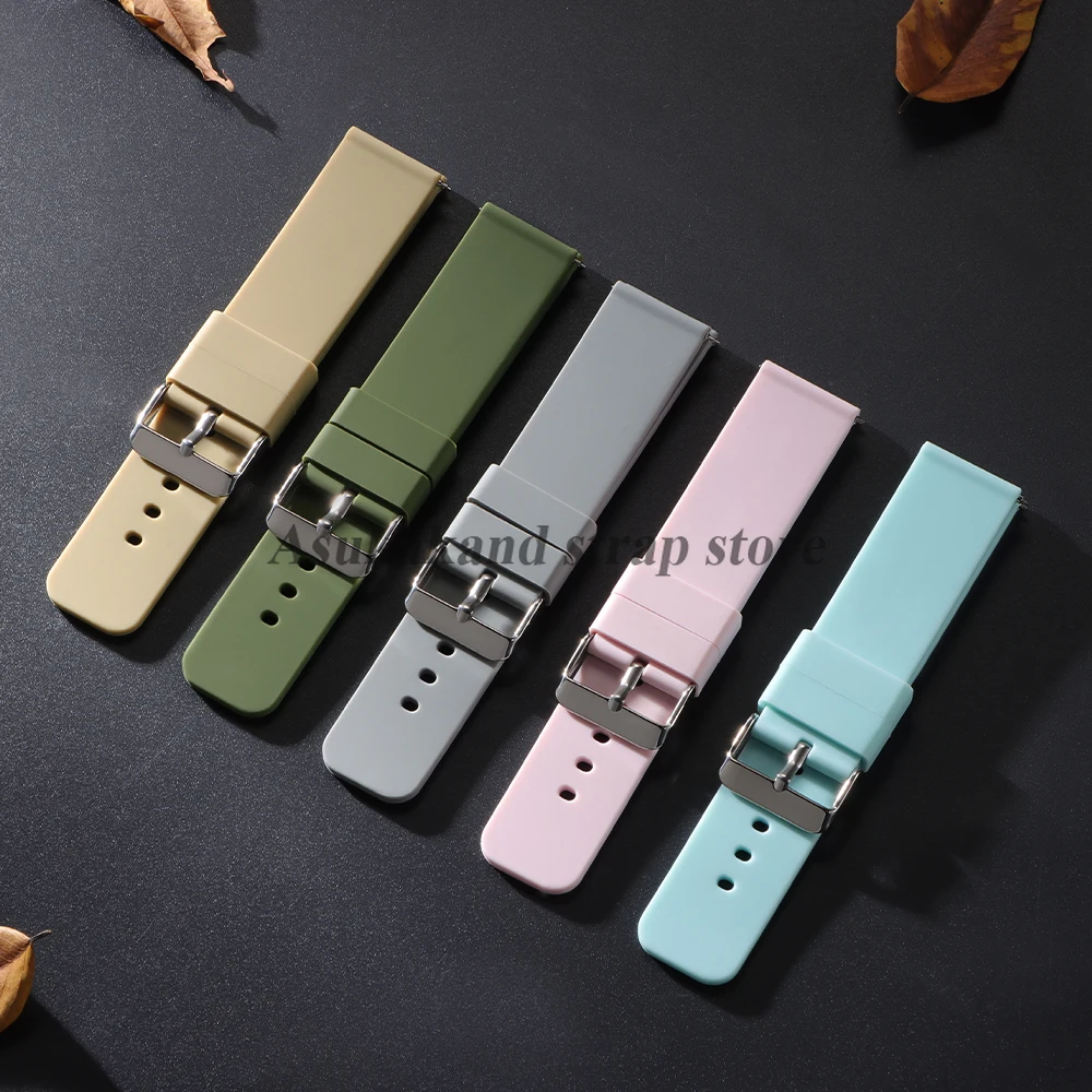 Versatile Silicone Watch Strap - Multiple Sizes Available