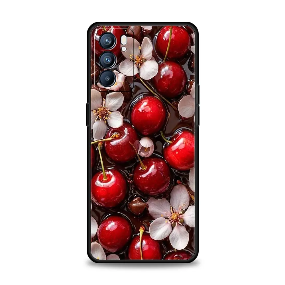 Vibrant Red Cherry Protective Phone Case