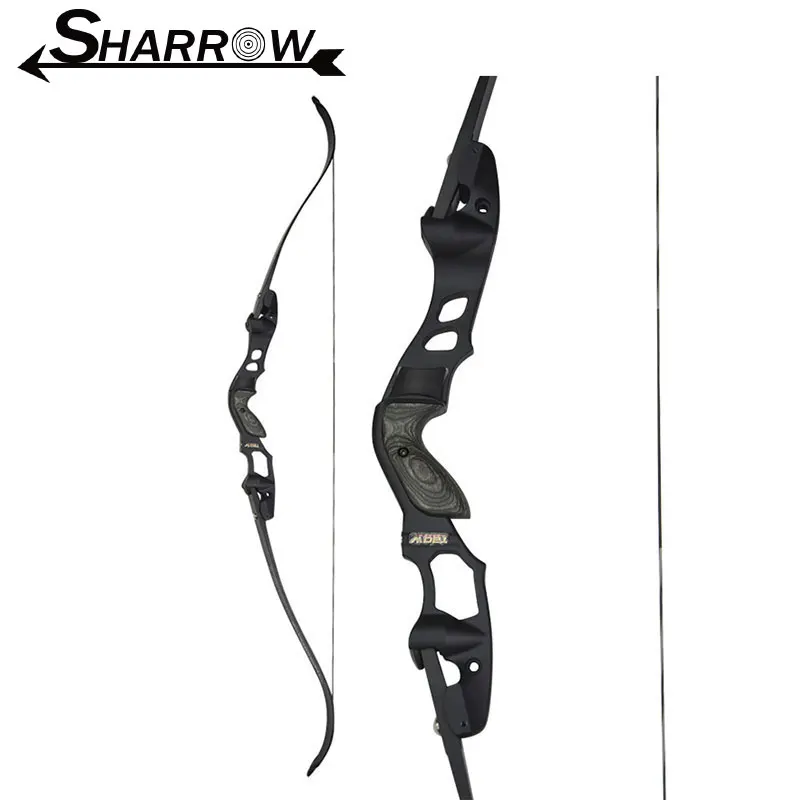 63inch 30-55lbs Archery ILF Recurve Bow Takedown Hunting Bow 19inch Bow Riser Bowstring Stabilizer Hunting Accessories 17 shooting training recurve bow riser takedown straight bow handle for 3cm width limbs archery hunting accessories sharrow