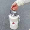 2L/ 67.63oz Large Capacity Stainless Steel Insulated Tumbler with Handle, Ice-Keeping and Thermal Straw, Sports Water Bottle 3