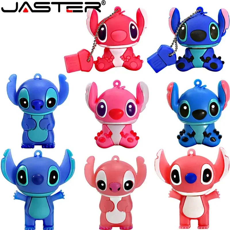 Jaster Usb Flash Drives Cartoon Multi Estilo Boneca Bonito 64gb Azul 32gb Rosa Presente Chaveiro 16gb Pen Drive Presente Criativo Férias