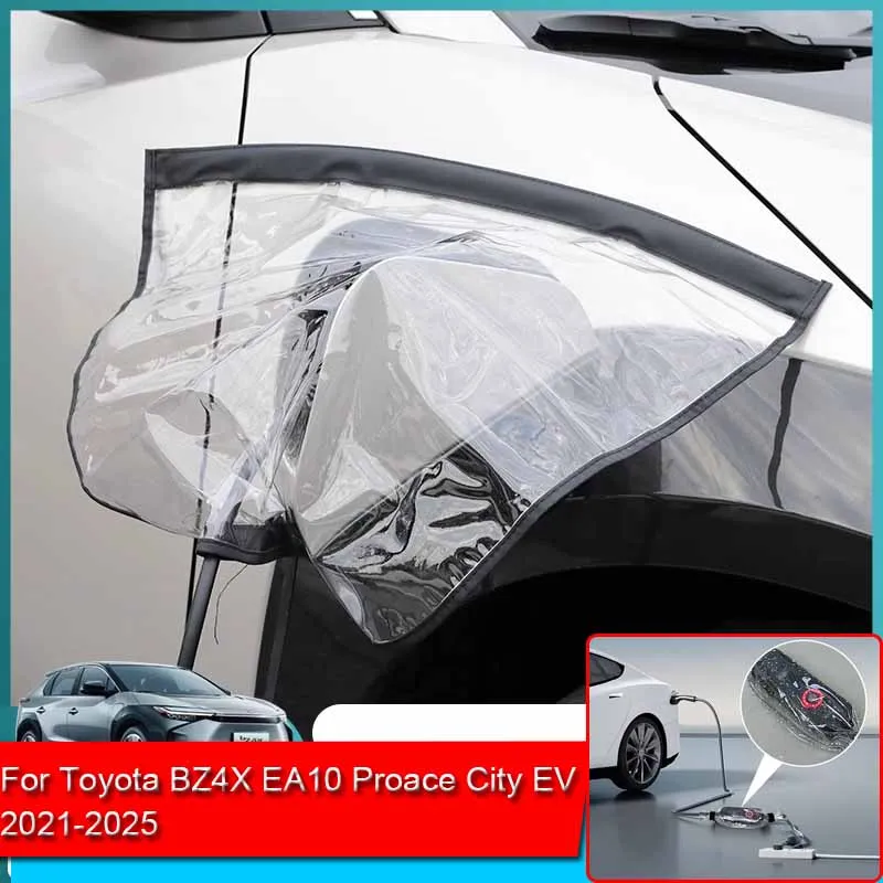 Car New Energy Charging Port Rain Cover Antipioggia Antipolvere Ev Charger Guns Protect Electric Per Toyota Bz4X Ea10 Proace City Ev