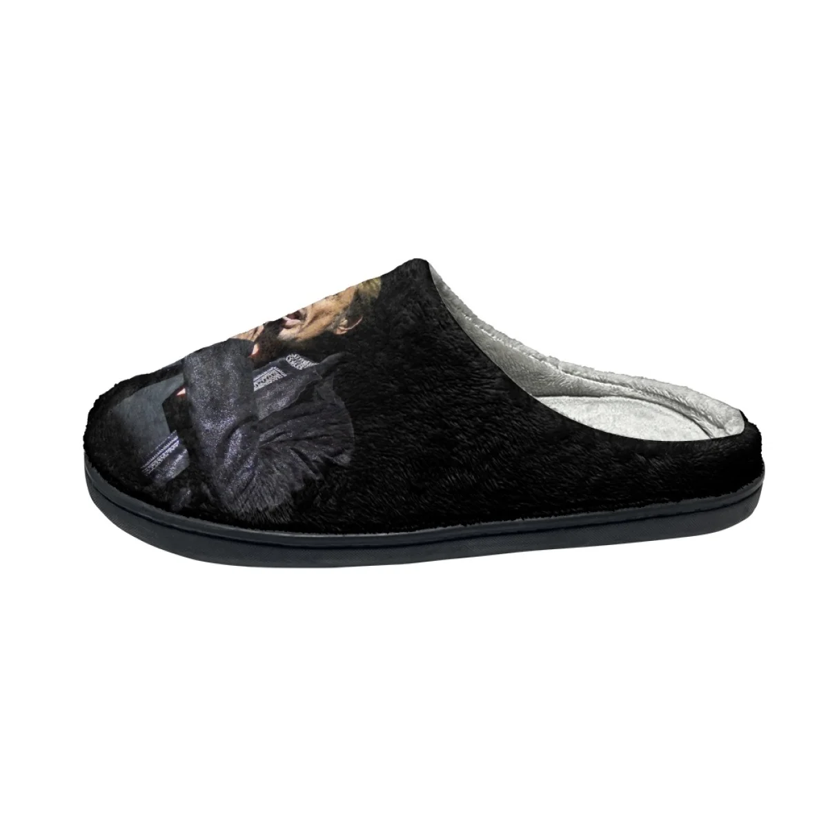 Johnny Hallyday Design Winter Warm Slippers Women Men Home Cotton Shoes Non-slip Indoor Couple Slipper Slides Print On Demand