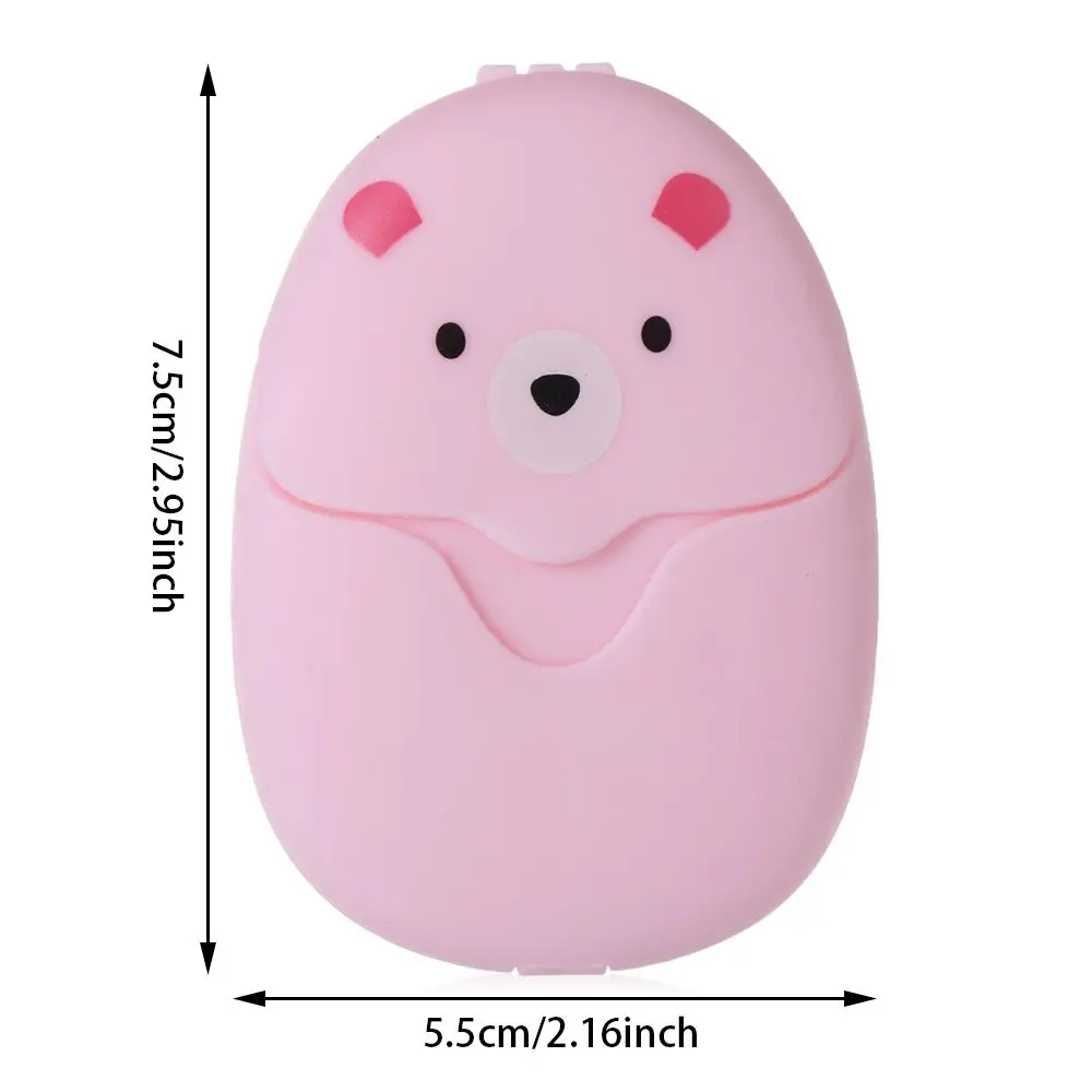 50Pcs Cute Outdoor Travel Portable Hand Washing Soap Paper disposable soap paper Soap Flakes Pieces