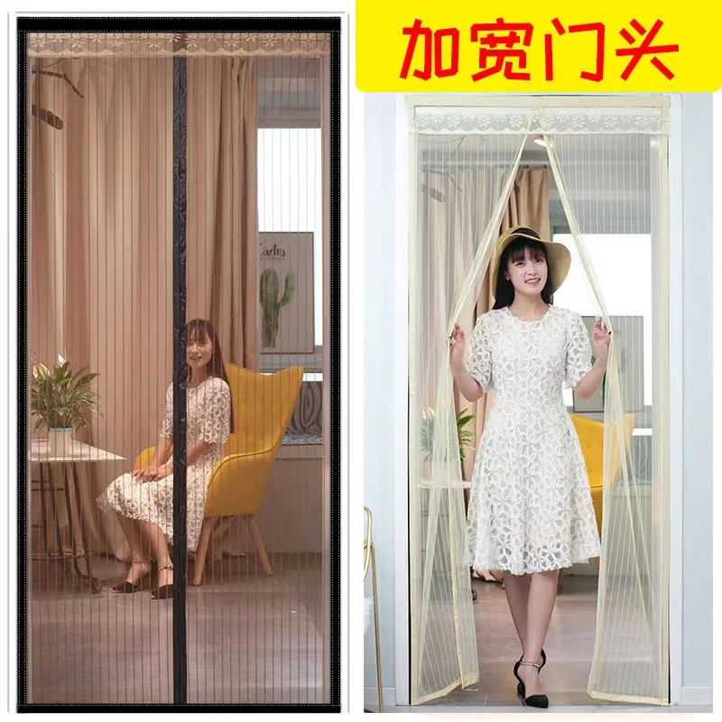 Anti mosquito Net Door Curtain Ventilation Light Transmission