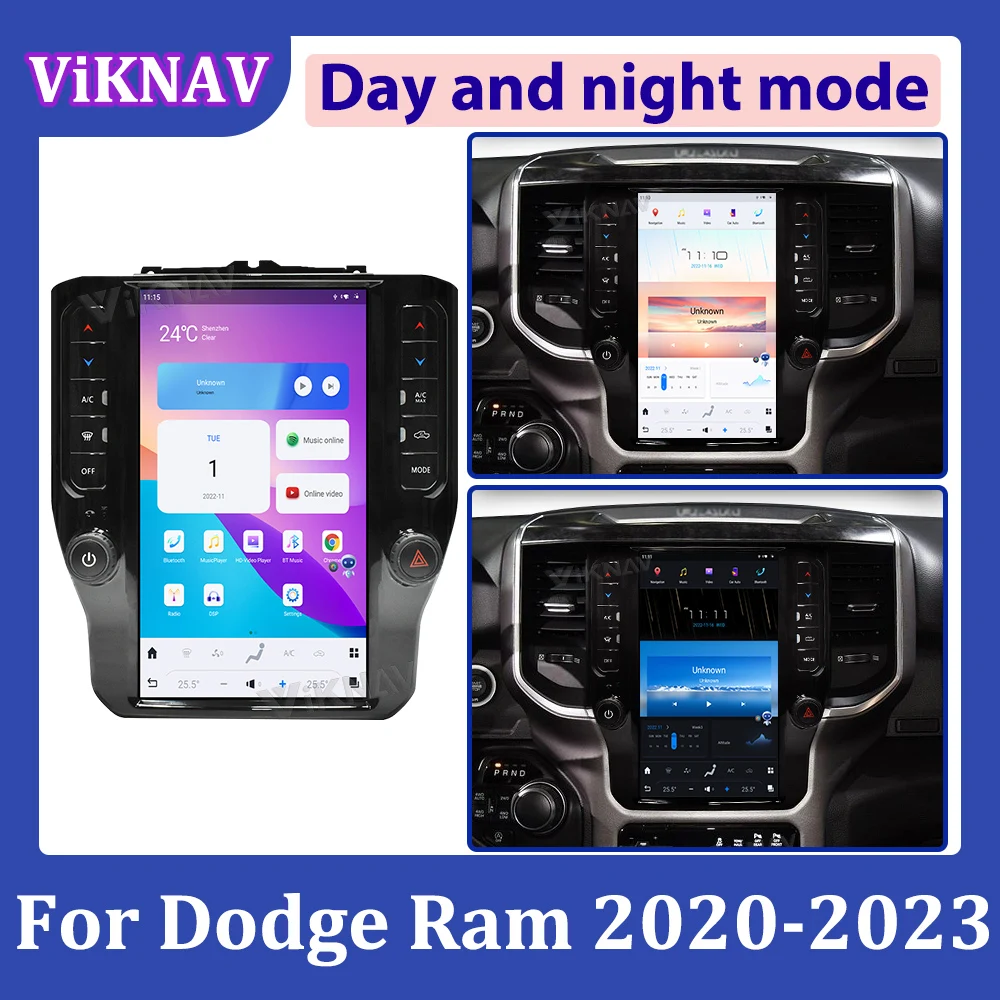 

4+64G For Dodge Ram 2020-2023 Android 11 touch Screen Car GPS Head Unit Multimedia Player Auto Radio