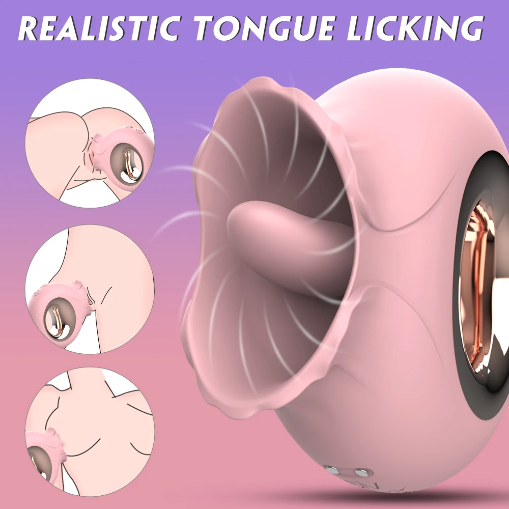 Rose Licking Vibrator Sex Toys for Women 9 Vibration Movable Tongue Stimulator for Couples Nipples Vagina Clitoris Sucking IPX7 S78dfc9a49cae487ba9c3620fc77a6e33g