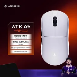 ATK DragonFly A9 Air Ultimate Wireless Gaming Mouse - High - Performance 42,000 DPI, 8KHz RGB with Ergonomic Design (A9 Air Ultimate)