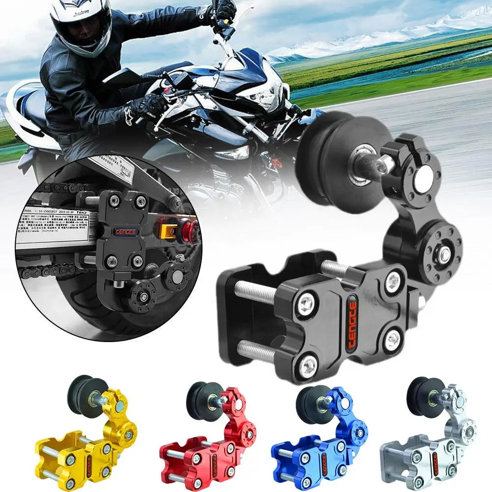 

Universal Motorcycle Aluminum Chain Tensioner Portable New Adjuster Chain Tensioner Bolt On Roller Tools For Motorcycle I4W0