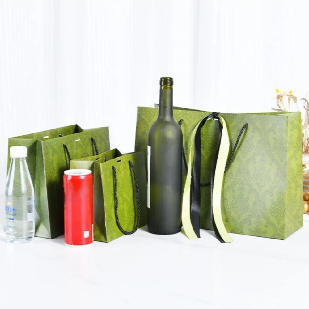 Hochwertige Einkaufsverpackungsbeutel mit langem Band, große Kapazität, weiße Geschenktüte aus Pappe, faltbare Geschenkbox, Blumenverpackungsbox – Detail 3