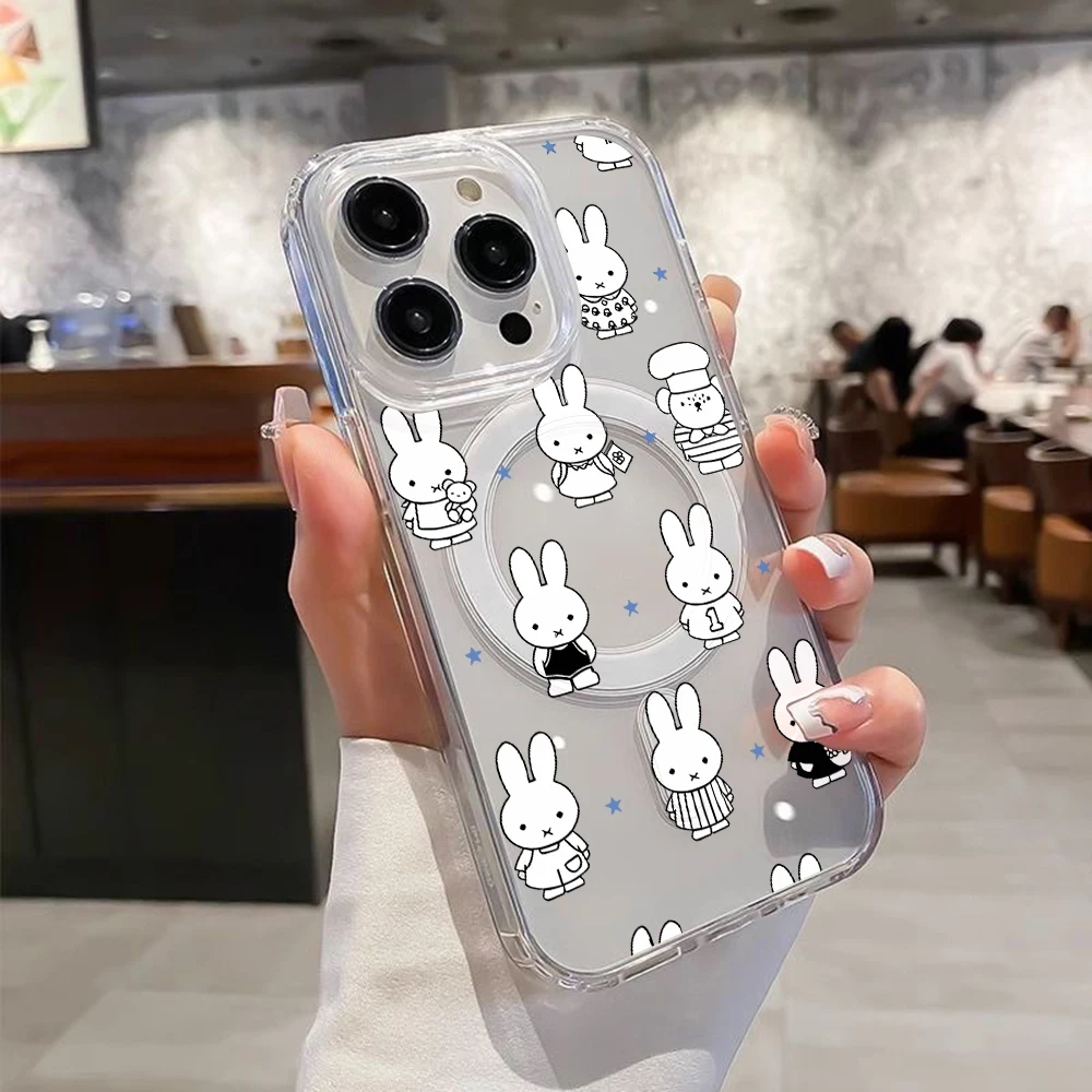 White Rabbit M-Miffies Magnetic Phone Case