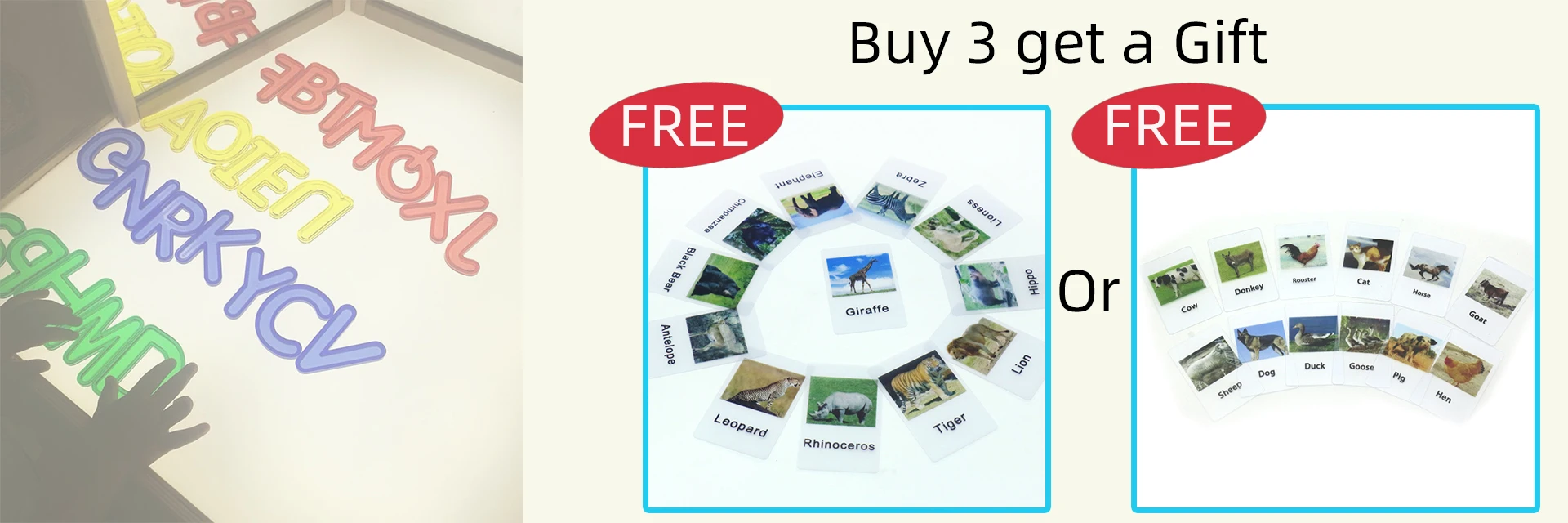 Montessori light table toys