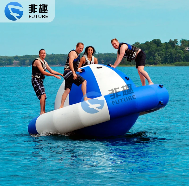 Inflatable UFO Rotary Gyro Roller Ball Water Spinner Gyroscope Equipment Water Park For Children And Adults Fun Play