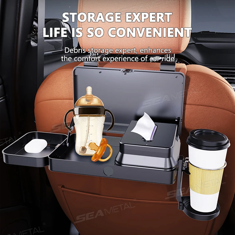 Foldable Car Seat Tray Table for Kids with ABS Material