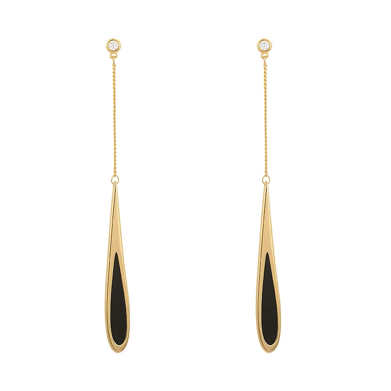 European and American Drop Tassel Long Earrings Fashion Party Luxury Accessories For Women&lsquo;s Temperament Jewelry dangle earrings drop earrings long earrings crystal tassel earrings
