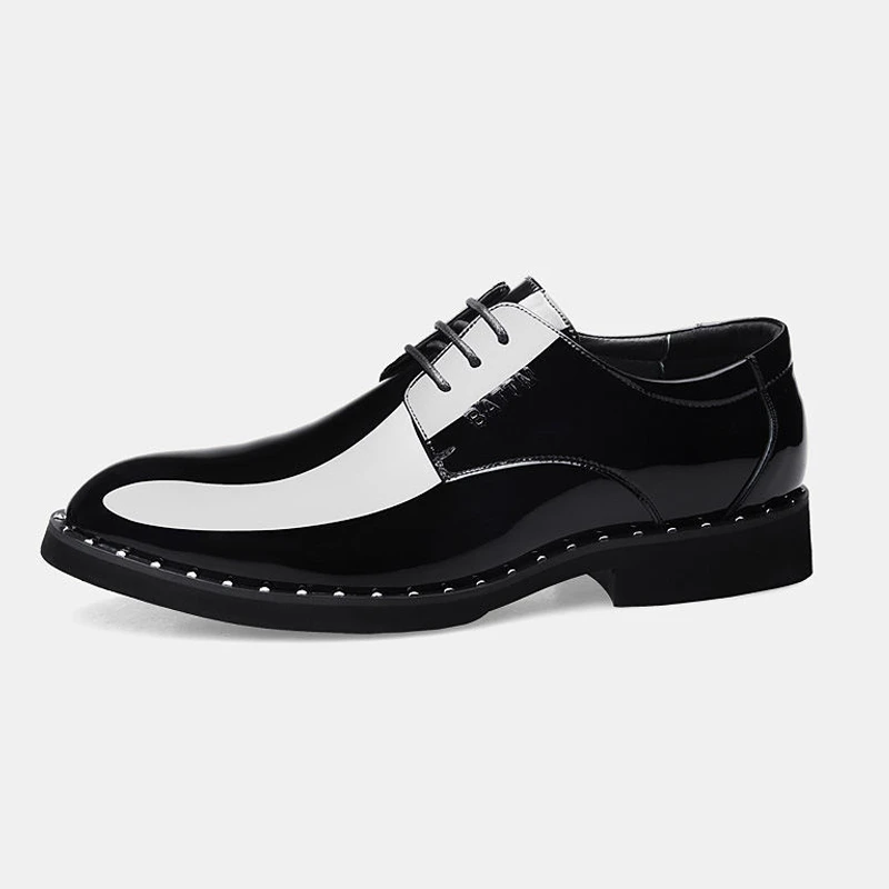 Kids Boy Leather Formal Wedding Shoes Black Dress Shoes Toddler Boy