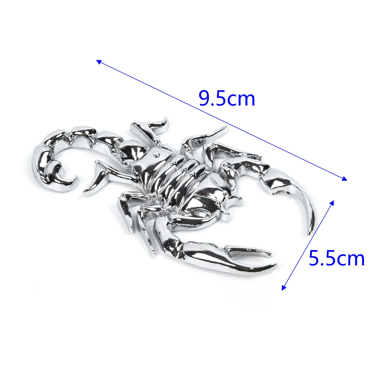 Car Sticker Car Trunk Emblem 3D Sticker Paster Metal Scorpion Badge Emblem Motorcycle Decal Decoration Metal Sticker Gold/Silver Car Styling Accessories