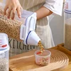 Portable Food Storage Bucket 1.5/2kg - Moisture-Resistant Plastic Container with Measuring Cup for Kitchen Use 4