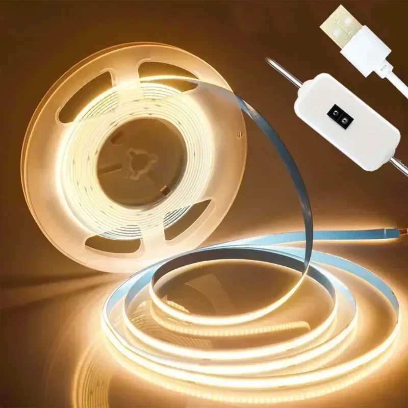 Description Picture 5 of itemCOB Strip Light Motioin Sensor Switch LED Lamp Tape 320Led/M Dimmable Night Lights Waterproof For Home Kitchen Christmas Decor