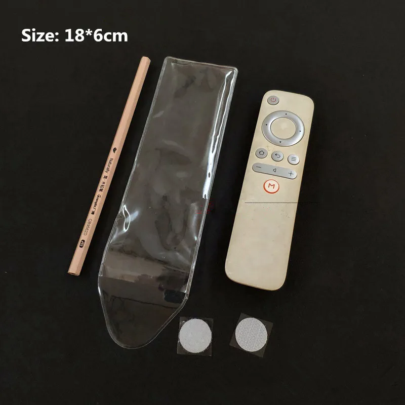 Clear a TV/Air Condition Remote Control Case Transparent Waterproof Case Dust Cover Protective Anti-dust Controller Bag